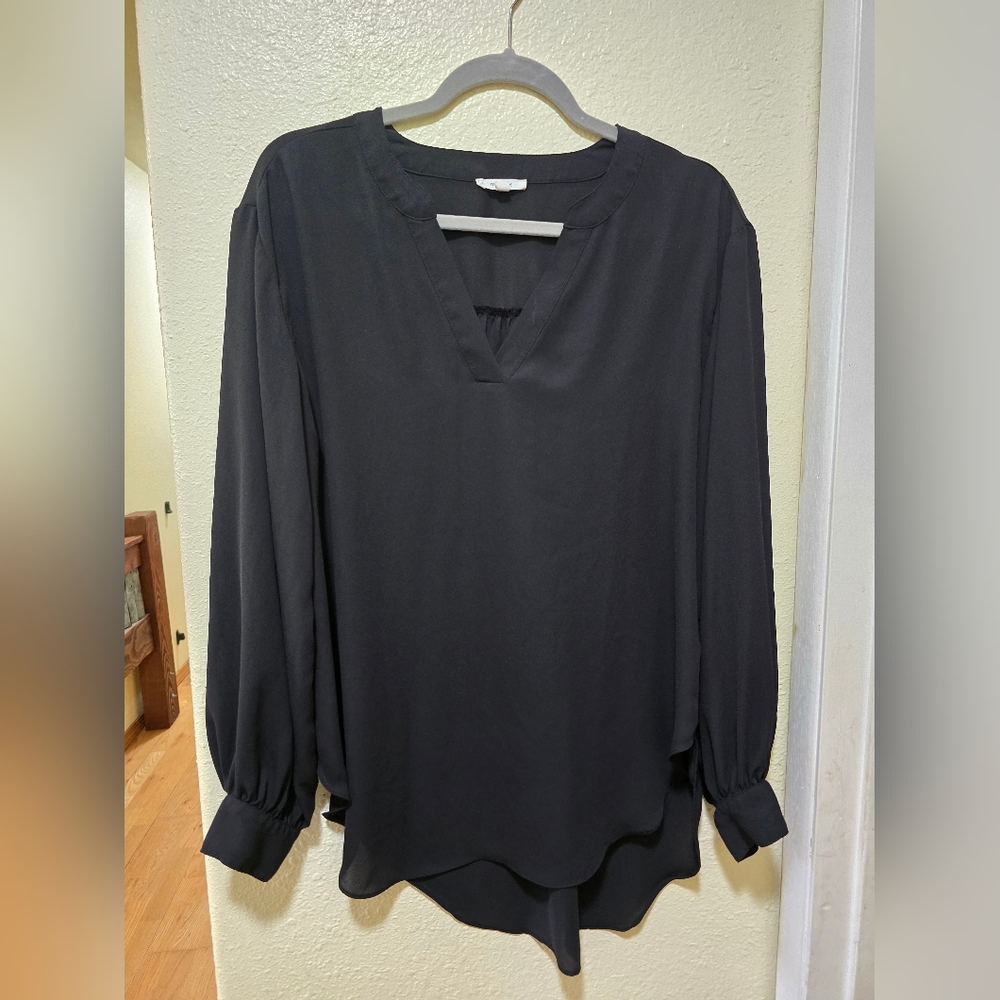 Maurices Black V-Neck Blouse